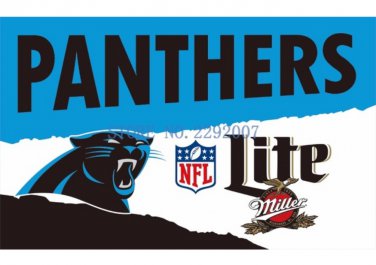 3x5ft Carolina Panthers Custom Flags Polyester Digital Print Football Support Flag
