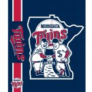 Digital Printing Minnesota Twins Drawstring Backpack Knitted Polyester Custom Backpack