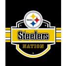 Fashion design Steelers Drawstring Backpack Knitted Polyester Custom Backpack