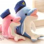 Cute plush doll Navy cap 1pc 30cm dolphin ocean wind lovers dolphin toys