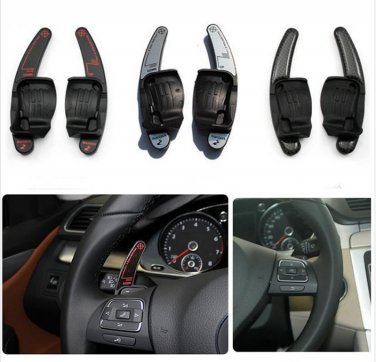 Steering Wheel DSG Paddle Shifters For Volkswagen VW Golf 6 Jetta MK6 Passat Carbon Fiber