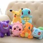 25cm Pikachu Plush Toy Charmander Gengar Bulbasaur Snorlax Poliwhirl Clefairy Mewtwo (7)