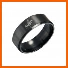 LOS ANGELES DODGERS BASEBALL CHAMPIONSHIP TEAM BLACK STAINLESS STEEL MEN RING