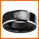 SAN ANTONIO SPUR BASKETBALL CHAMPIONSHIP TEAM BLACK STAINLESS STEEL MEN RING