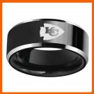 KANSAS CITY CHIEFS NATIONAL FOOTBALL CHAMPIONSHIP TEAM STAINLESS STEEL MEN RING