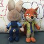 Movie Zootopia Zootropolis Stuffed Plush Toy 25CM Zootopia Fox Nick Wilde Plush Doll