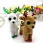 15CM tinsel sika deer BIG EYES Plush Toys Stuffed animals soft toys buddly toys