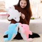 45cm White Colorful Led Light Pillow Cushion Cute Dolphin Stuffed Plush Doll Toy Girl Birthday Gift