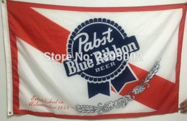 40x60cm PBR Pabst Blue Ribbon Nylon Indoor Outdoor Flag