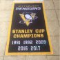 Pittsburgh Penguins 2017 Stanley Cup Champion Flag 3X5FT Banner NHL flag (STA)