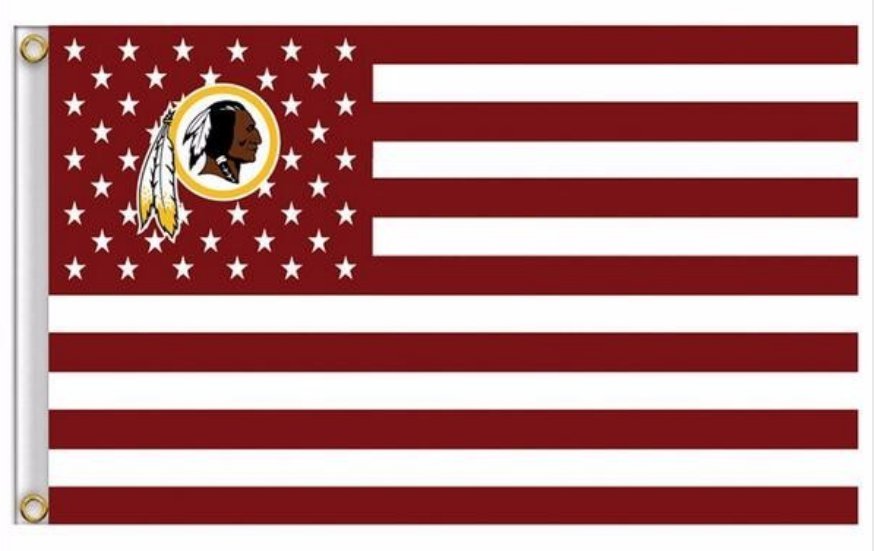 Washington Redskins US flag with star and stripe 3x5 FT banner (STB)