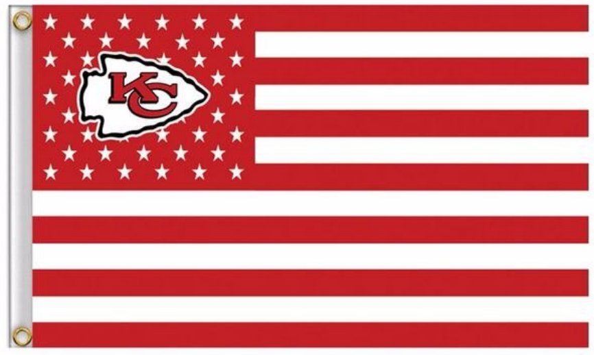 Kansas City Chiefs US flag with star and stripe 3x5 FT banner (STB)