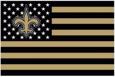 New Orleans Saints US flag with star and stripe 3x5 FT banner (STB)