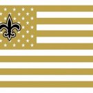 New Orleans Saints US flag with star and stripe 3x5 FT banner (STA)