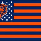 Chicago Bears US flag with star and stripe 3x5 FT Banner (STB)