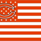 Chicago Bears US flag with star and stripe 3x5 FT Banner (STC)