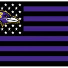 Baltimore Ravens US flag with star and stripe 3x5 FT banner (STB)