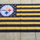 Hanging Pittsburgh Steelers NFL Premium Team Flag 3ft x 5ft Polyester Banner Flying flag