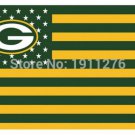 New fashion Green Bay Packers Flag 3x5 FT Banner 100D Polyester flag