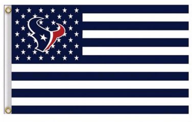 Houston Texans US flag with star and stripe 3x5 FT banner (STA)