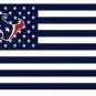Houston Texans US flag with star and stripe 3x5 FT banner (STA)