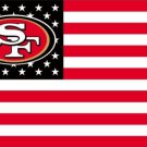 San Francisco 49ers USA With Stars and Stripes Flag 3X5FT banner (STB)