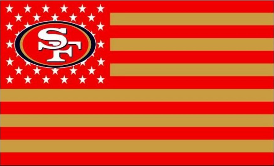 San Francisco 49ers USA With Stars and Stripes Flag 3X5FT banner (STA)