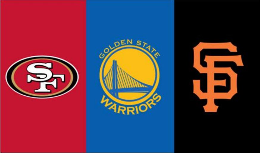 3x5 ft San Francisco 49ers VS Golden State Warriors VS SF Giants banner