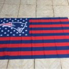 NFL New England Patriots flag 3ftx5ft Banner 100D Polyester Flag metal Grommets (STA)