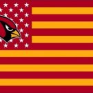 Arizona Cardinals US flag with star and stripe 3x5 FT banner (STA)