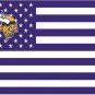 Minnesota Viking US flag with star and stripe 3x5 FT banner (STA)