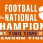 3x5ft Clemson Tigers 2016 National Championship Flag polyester digital print banner (STD)
