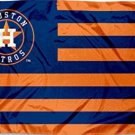 Houston Astros Stars and Stripes 3 X 5 FT Nation Flag Banner with Grommets (STB)