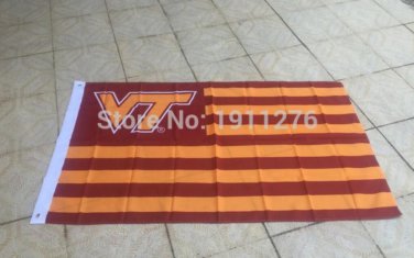 3X5FT Va Tech Hokies Virginia Tech Flag for Alumni Nation US banner custom flag 100D