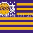 Los Angeles Lakers USA star stripe NBA Premium Team basketball Flag 3X5FT