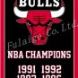 Chicago Bulls flag 3ftx5ft Banner 100D Polyester Flag metal Grommets Polyester Banner Flying