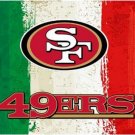 Green white red Stripes San Francisco 49ers flag 3ftx5ft Banner 100D Polyester Flag metal Grommets
