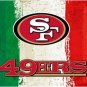 Green white red Stripes San Francisco 49ers flag 3ftx5ft Banner 100D Polyester Flag metal Grommets