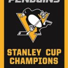 NHL 2017 5X Pittsburgh Penguin Stanley Cup champion Flag Digital Printing banner (STA)