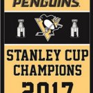 NHL 2017 5X Pittsburgh Penguin Stanley Cup champion Flag Digital Printing banner (STC)