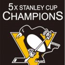 NHL 2017 5X Pittsburgh Penguin Stanley Cup champion Flag Digital Printing banner (STG)