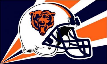 Chicago Bears flag 3ftx5ft Banner 100D Polyester Flag metal Grommets (STF)