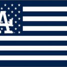 3X5FT MLB Los Angeles Dodgers flag stripe banner metal Grommets custom flag 100D Digital Print