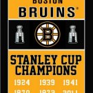 3X5FT NHL Boston Bruins flag Stanley Cup champions flag banner metal Grommets