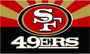 San Francisco 49ers custom Flag 90x150cm flag with metal grommets 3x5ft (STA)