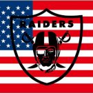 Raiders flags 3x5ft oil painting style flag with 2 Metal Grommets (STC)