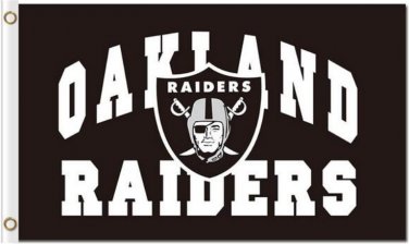 Raiders flags 3x5ft oil painting style flag with 2 Metal Grommets (STF)