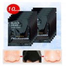 PILATEN 10pcs/lot Facial Minerals Mud Membranes Clay Black Mask Strips Cleaner Nose Pore...