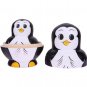 10pcs/Set Penguin Pattern Russian Matryoshka Nesting Doll Wooden Toy Gift Hand Painting