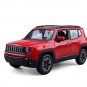 Red Jeep Renegade SUV Vehicles Sports Cars 1/24 Alloy Diecast Car Model Boys Gift Car Toys